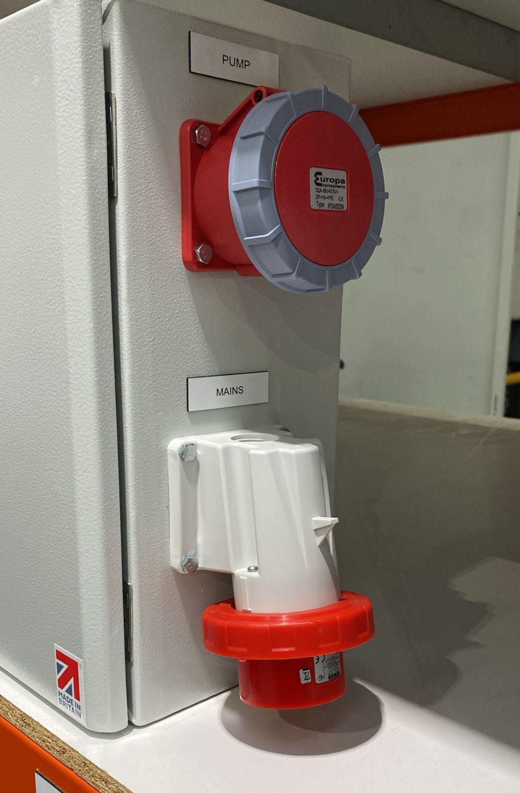 Generator inlet fitted to the side of a Basix panel