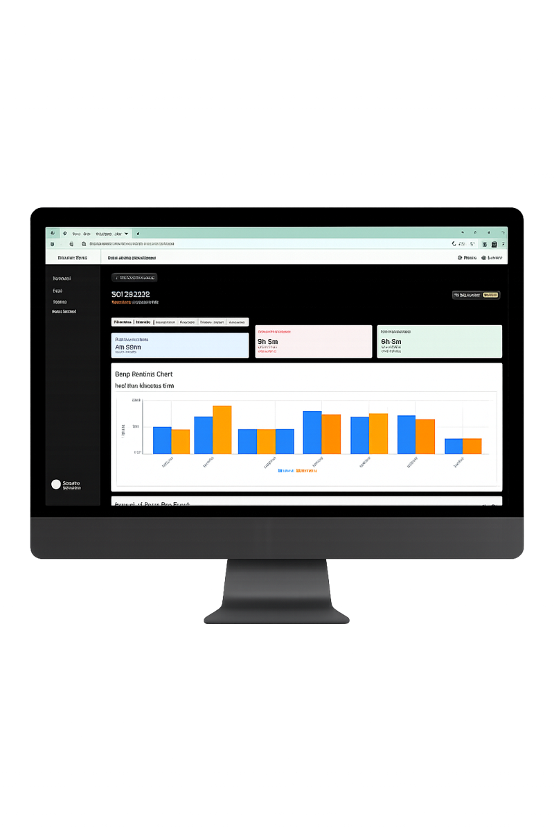 Telemetrix Dashboard shown on a laptop