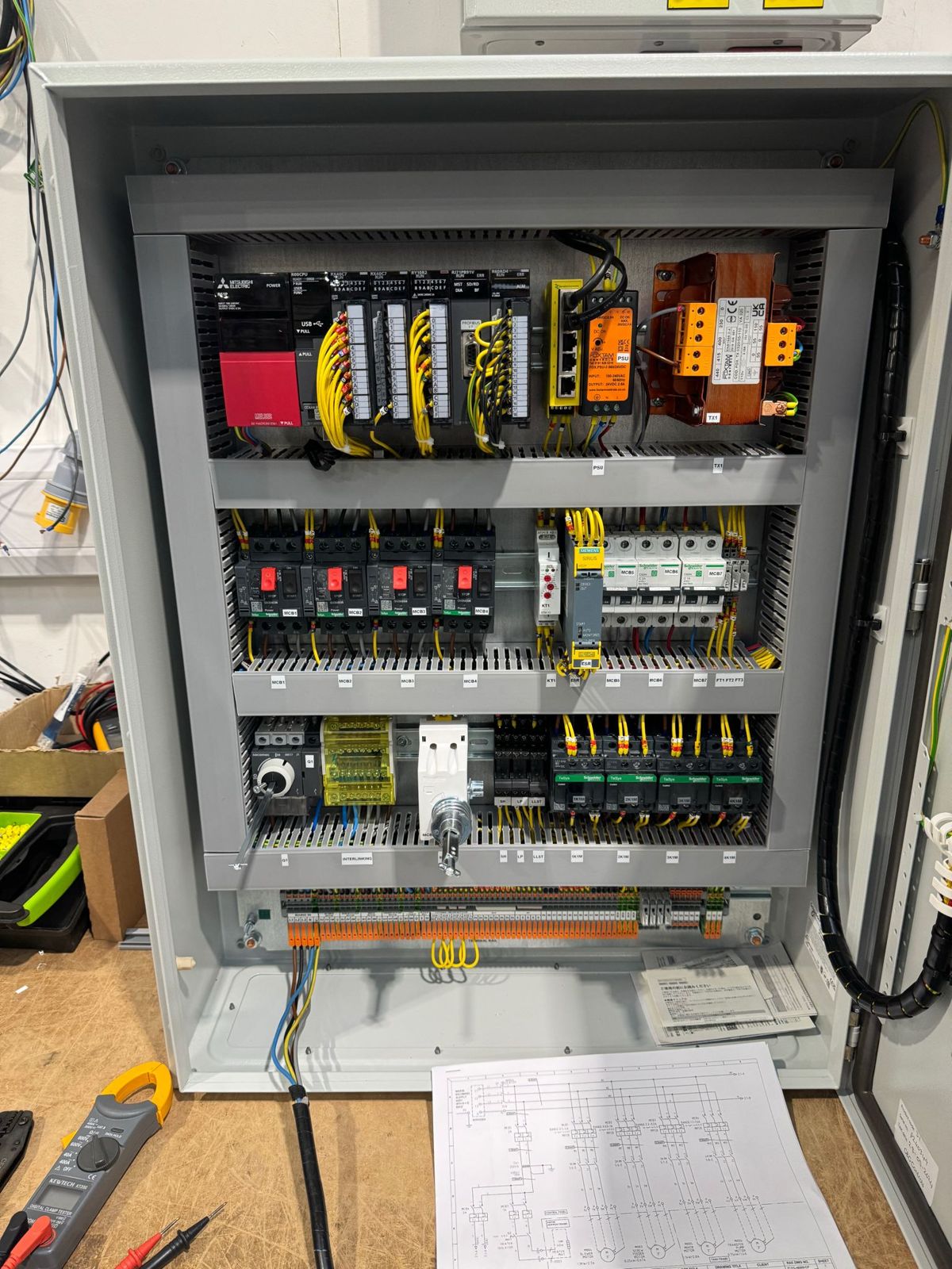 Inside a compact G&G control panel
